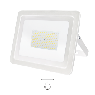 PROJECTEUR ECO 50W CCT 5000LM IP65 178*134*28MM BLANC