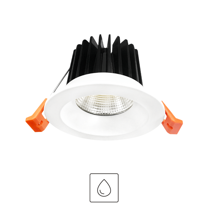 SPOT VENISE 7W 650LM IP65 Ø80X61,5MM BLANC