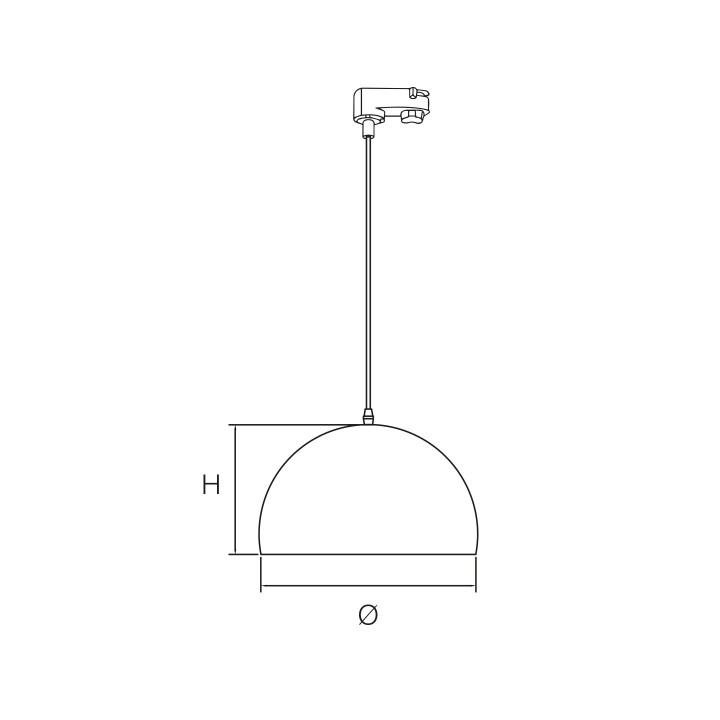 SUSPENSION JAKARTA D350*H211 NOIR/OR