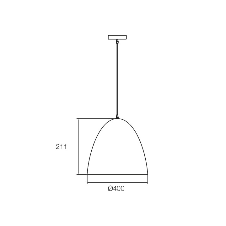 SUSPENSION LIMA D400*H370*1870 NOIR/OR
