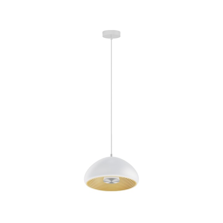 SUSPENSION Ø300*1575MM 15W 800LM 3000K 120° BLANC/DOREE