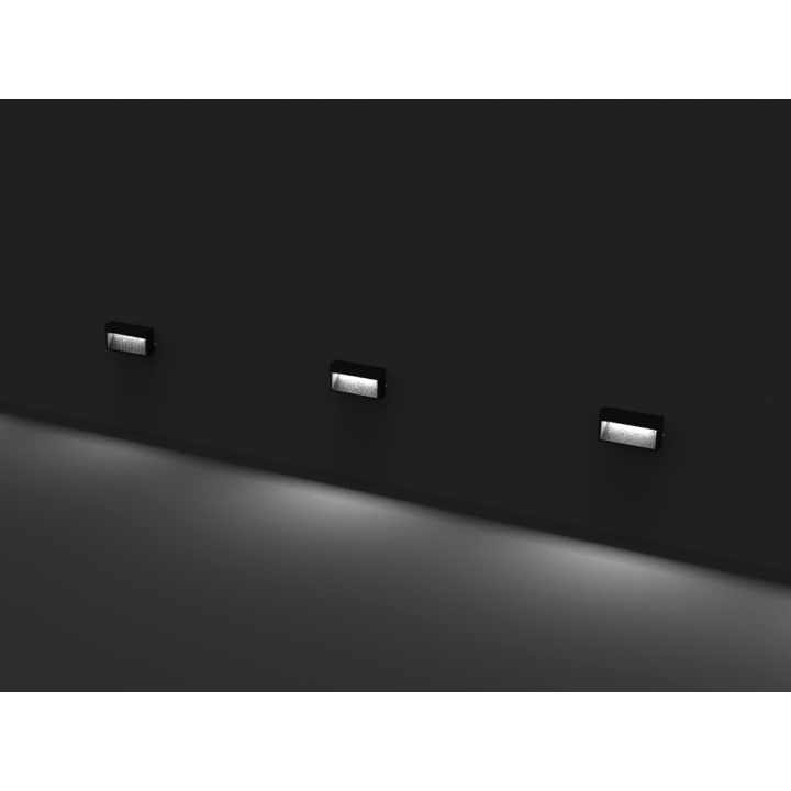 ENCASTRÉ MURAL ASYMÉTRIE IP65 100-240V 9W 3000K 179LM 200X106X60MM