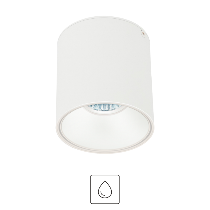 SPOT ROND SAILLIE POUR GU10 BLANC Ø96*102MM