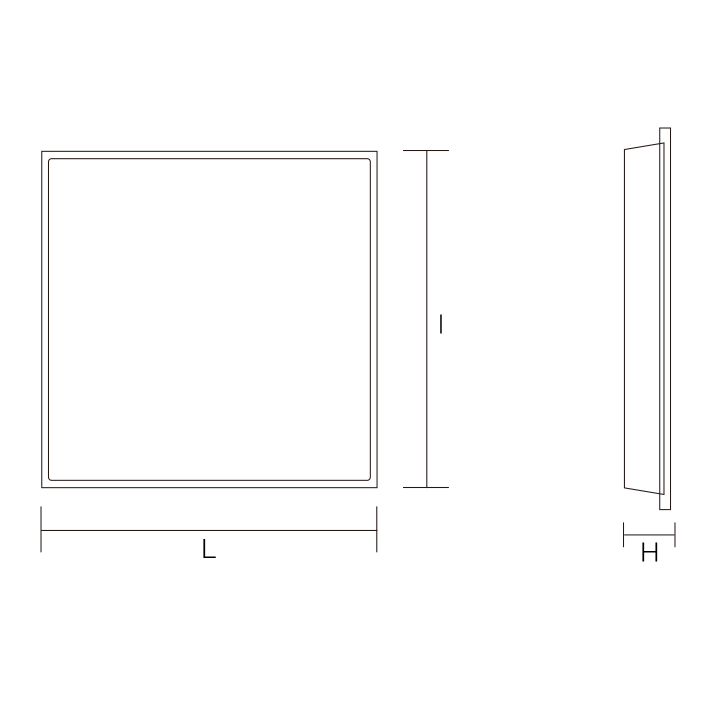 DALLE IP65 595*595MM 35W 4200LM AVEC DRIVER