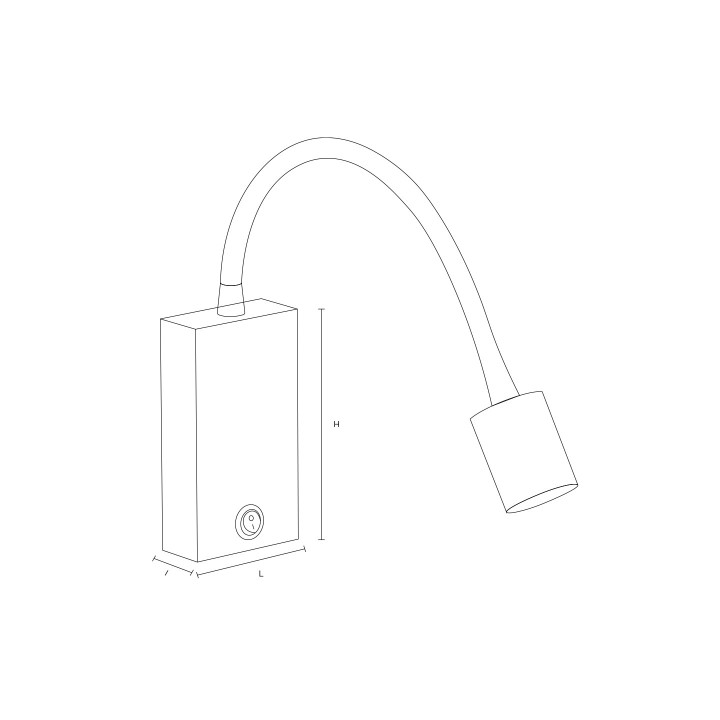 LISEUSE PATERE 364*63*27MM 3W 50° 3000K BLANC