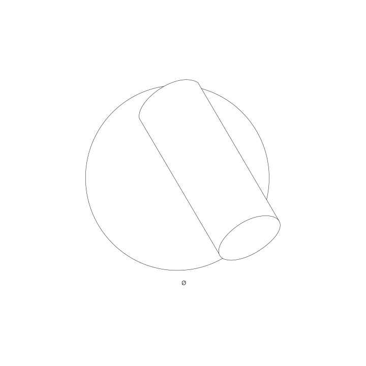 LISEUSE PATERE ROND D95*71MM 3W 50° 3000K BLANC