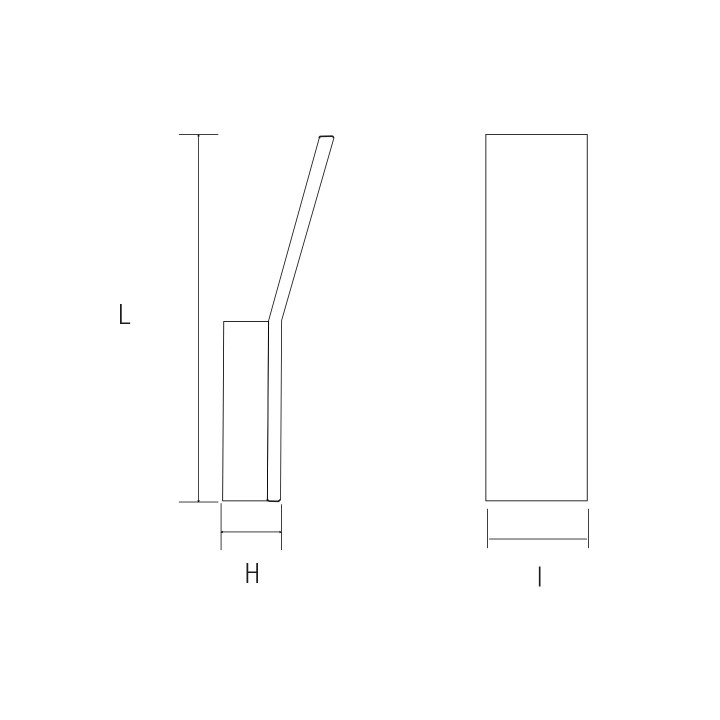 APPLIQUE MANILA L70*W126*H410 BLANC  
