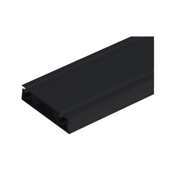 MINI RAIL MAGNETIQUE 1M 48V 1000*25*5,5mm NOIR