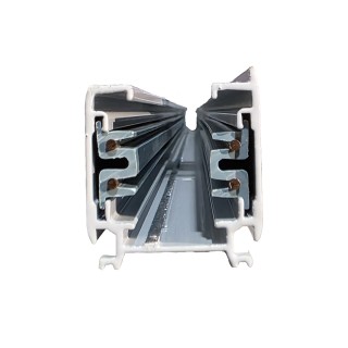 RAIL 3 ALLUMAGES TRIPHASE BLANC, 1M