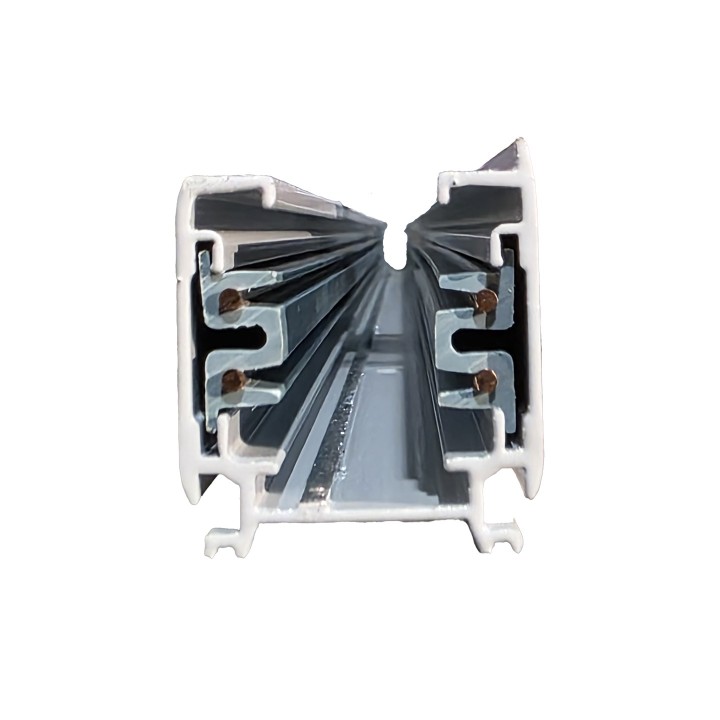 RAIL 3 ALLUMAGES TRIPHASE BLANC, 1M