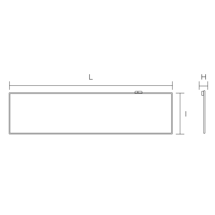 PANEL INLITE 1 40W 4000K 3600LM 1195X295X10,5MM