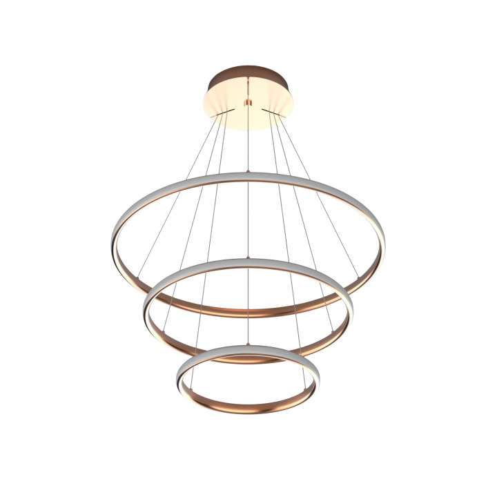 SUSPENSION 3 CERCLES D400+600+800 MM OR 120W 9800LM 2700/4000/5700K