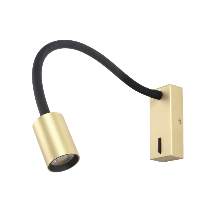 LISEUSE PATERE RECTANGULAIRE  D40*460MM 5W 36° 3000K DOREE MAT