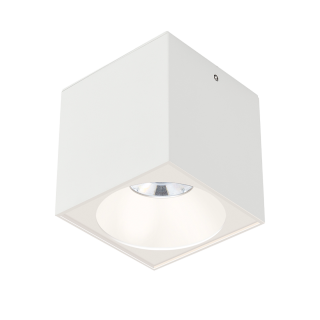 SPOT CARRE SAILLIE POUR GU10 BLANC 96*96*102MM