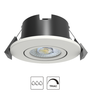 SPOT IP65 ORIENTABLE CCT DIMMABLE 5W/8W CCT 500LM/800LM Ø84X58MM NOIR