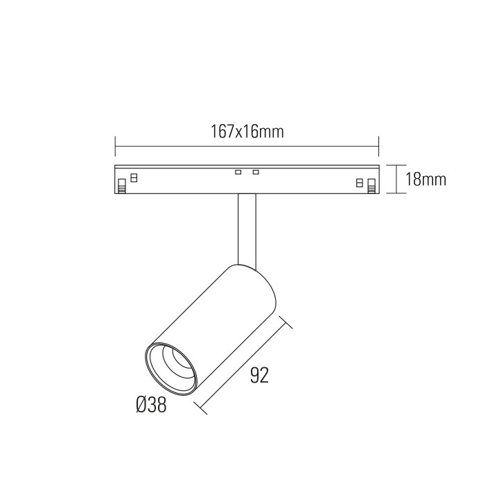 PROJECTEUR SM 48V 38*147MM 8W 576LM 