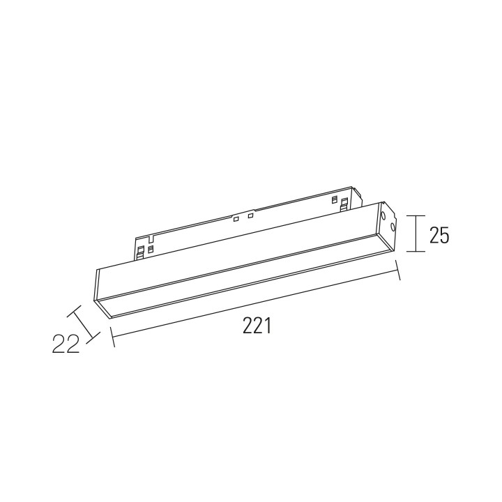 BARRE LED OSRAM FIXE 10W 110° 48V 16*43*209MM