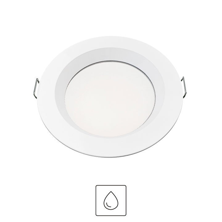 DOWNLIGHT NICE PRISMA 40W IP65 80° Ø245X62MM SANS DRIVER