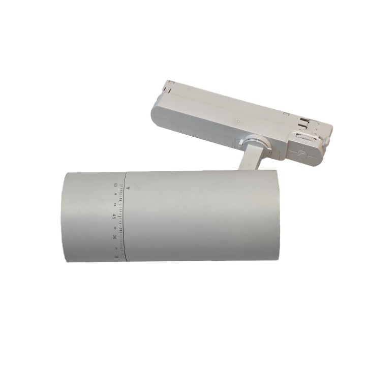 PROJECTEUR TRIPHASE DIP 25/30/35WCCT  90-100LM/W 170XØ72X250MM BLANC