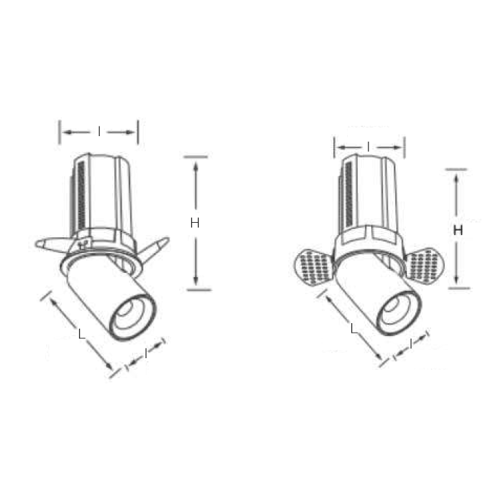 SPOT EXTRATIBLE BLANC Ø84*104MM 12W TRIMLESS