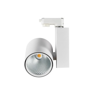 PROJECTEUR BLANC SUR RAIL TRIPHASE 40W 3000K 4100LM