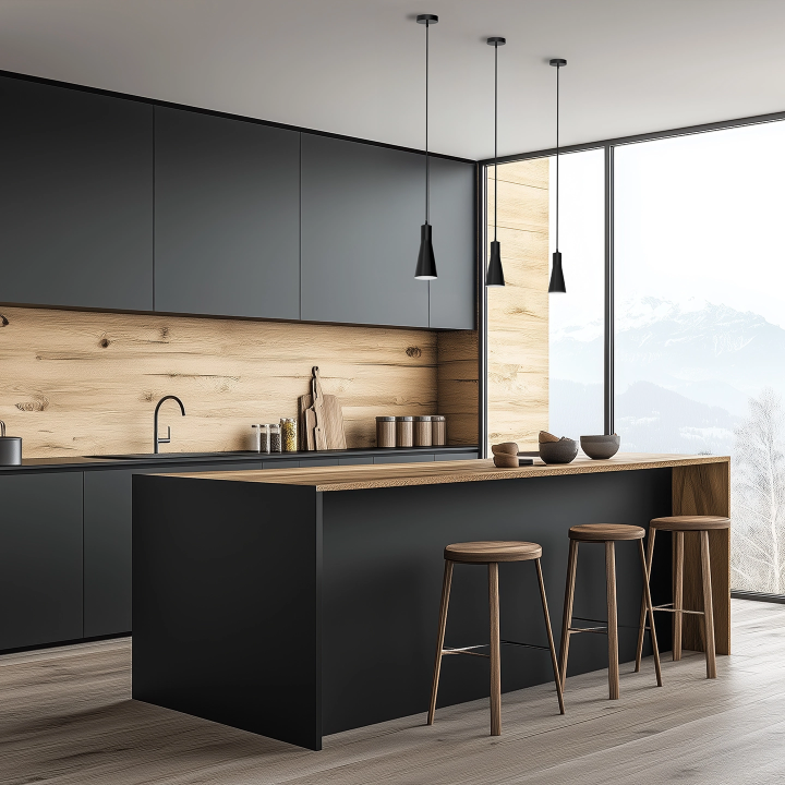 SUSPENSION PRAGUE D130*H255*2255 NOIR/BLANC