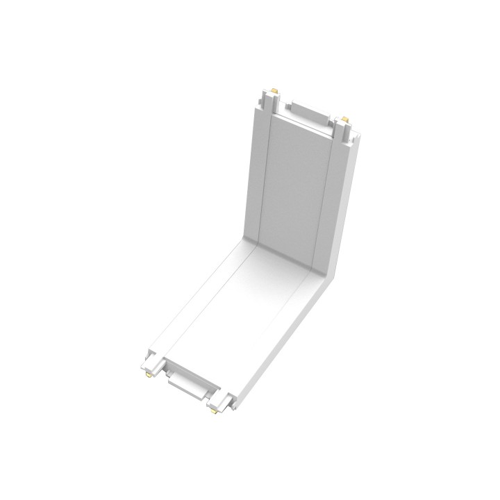 MINI RAIL MAGNETIQUE CONNECTEUR ANGLE 48V BLANC