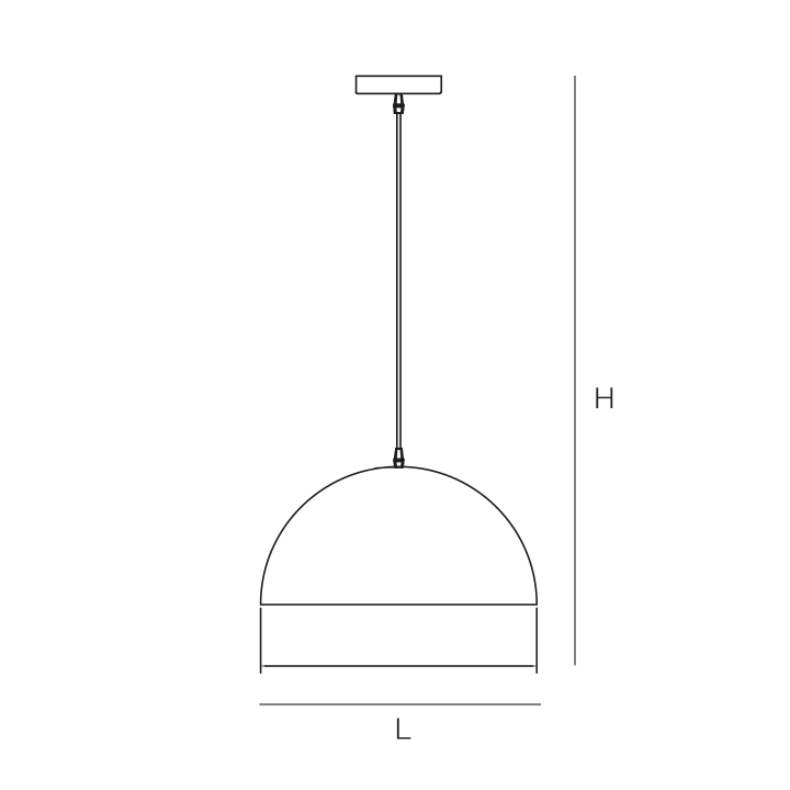 SUSPENSION SUR RAIL TEHRAN D400*H200*1700 NOIR/OR