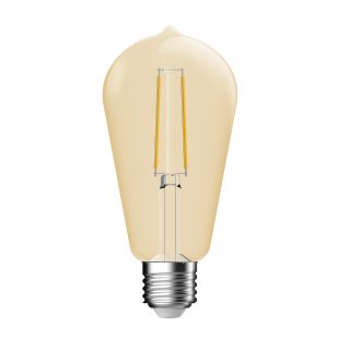 AMPOULE  E27 AMBREE 2200K DIMMABLE 360° ST64 64*138MM 4.2W 380LM