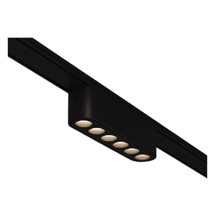 BARRE LED GRILLE POUR MINI RAIL 48V 6W 2700K 60° 114.5*25*27.5MM NOI