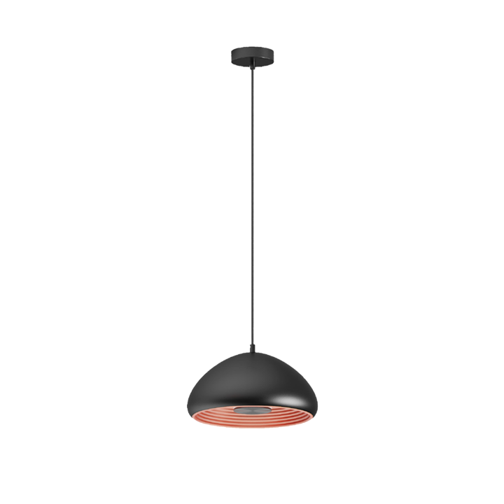 SUSPENSION Ø300*1575MM 15W 500LM 3000K 120° NOIR/CUIVRE