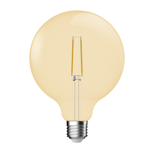 AMPOULE LED E27 AMBREE 2200K DIMMABLE 360° G125 125*176MM 4.2W 380LM