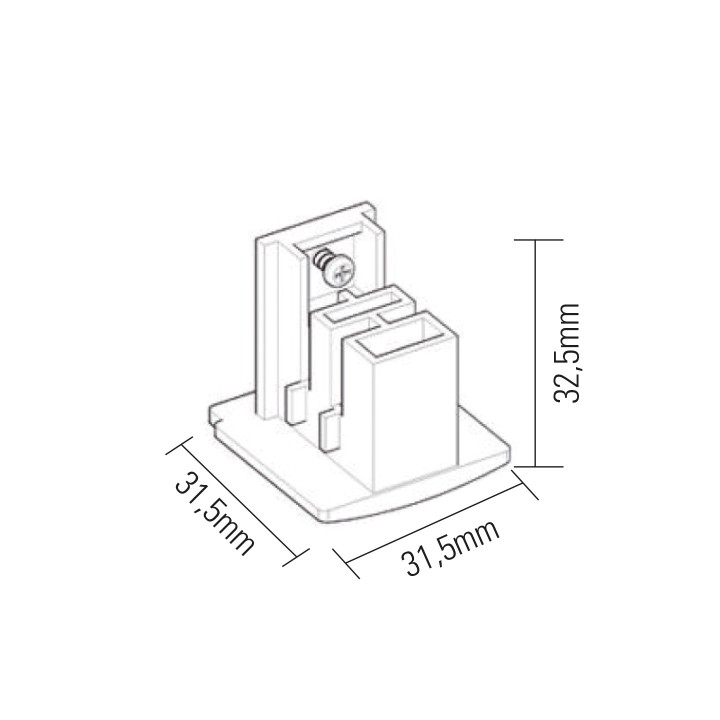 EMBOUT FINITION BLANC
