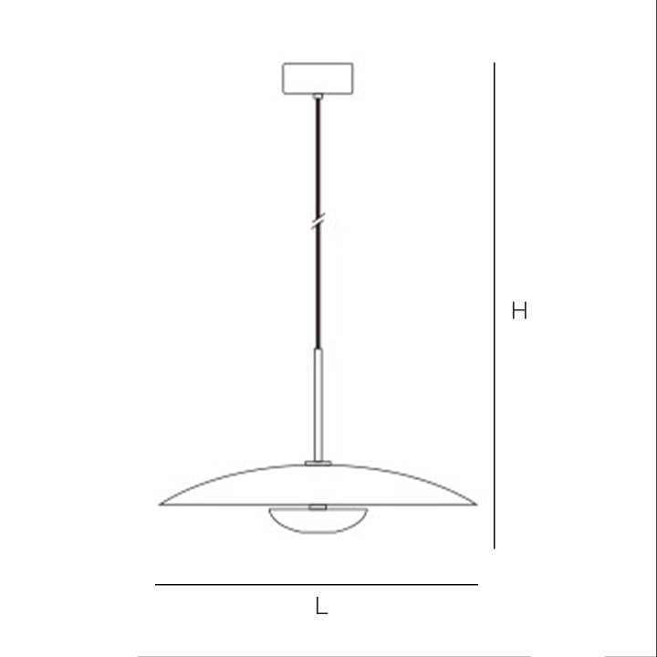 SUSPENSION D400*D120*1500mm 7+3W 960lm 3000K CUIVRE